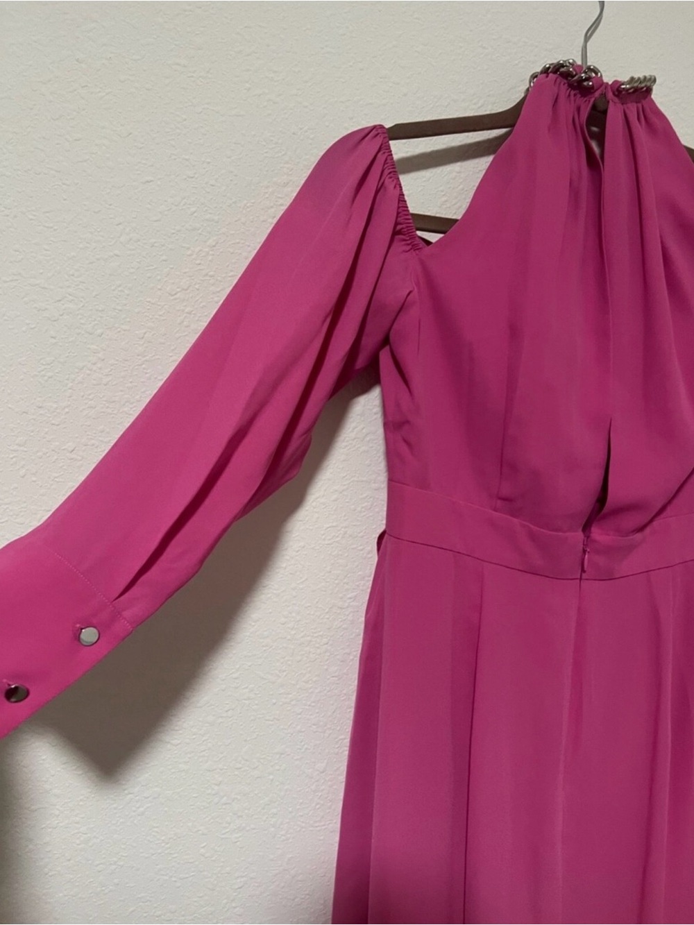 BCBG MAXAZIRA HIGH LOW DRESS Fuchsia - Picture 4 of 6